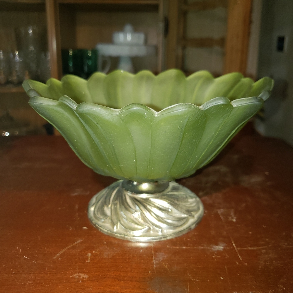 Green & Gold vintage bowl
